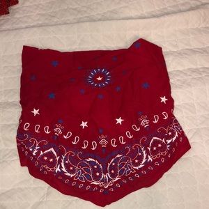 american eagle tie bandana bandeau